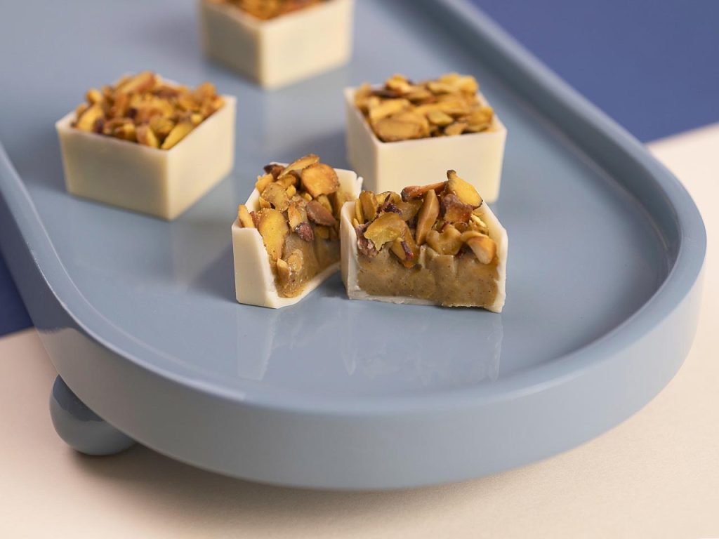 Caixinha de creme de pistache